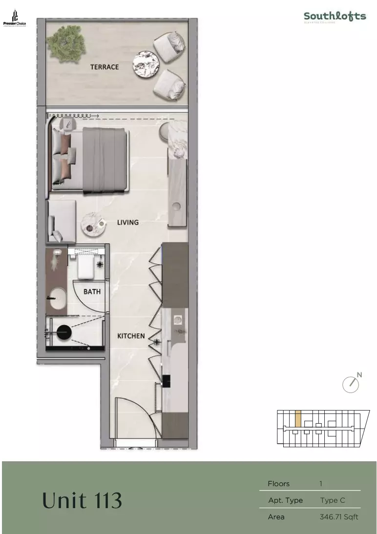 Unit floor plan image