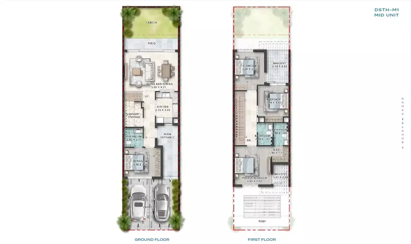 صورة مخطط ارضية الوحدة