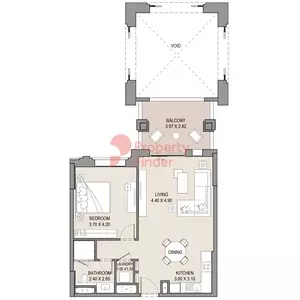 Asayel Type A (M) Level 1, 1 bed