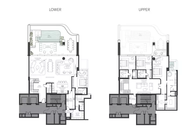 Ela By Omniyat — 4BR floor plan