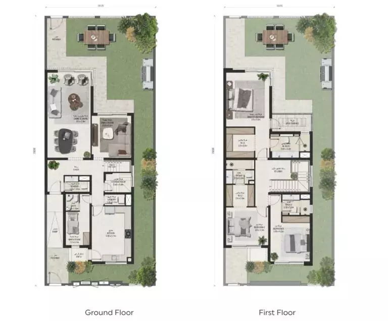 صورة مخطط ارضية الوحدة