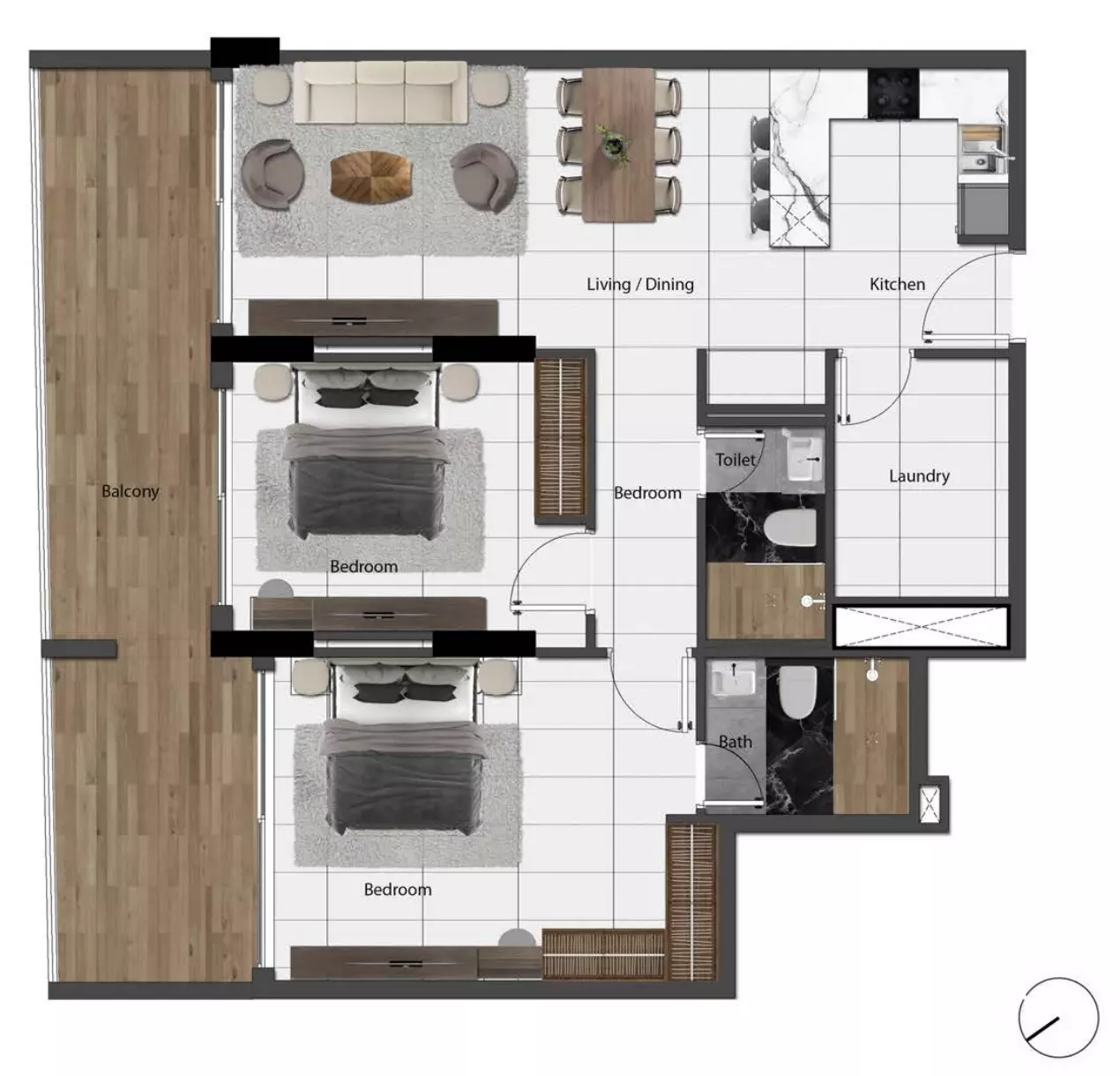 Unit floor plan image