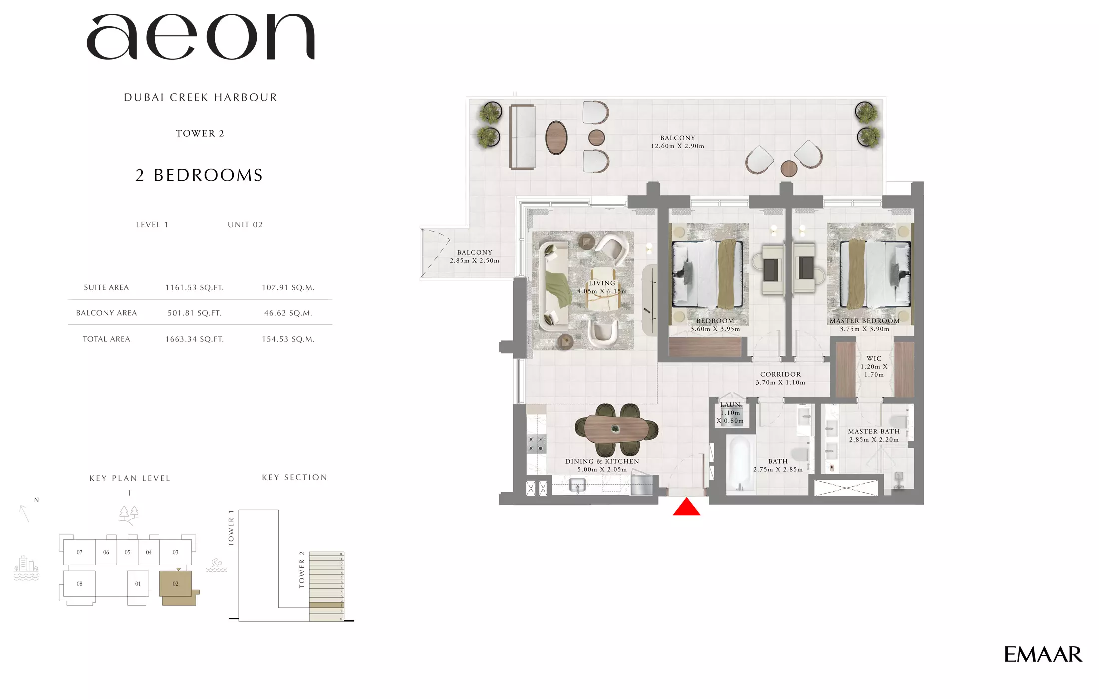 Aeon T2 _ Type E, 2 beds
