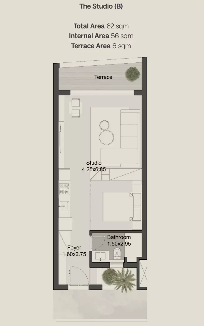 صورة مخطط ارضية الوحدة