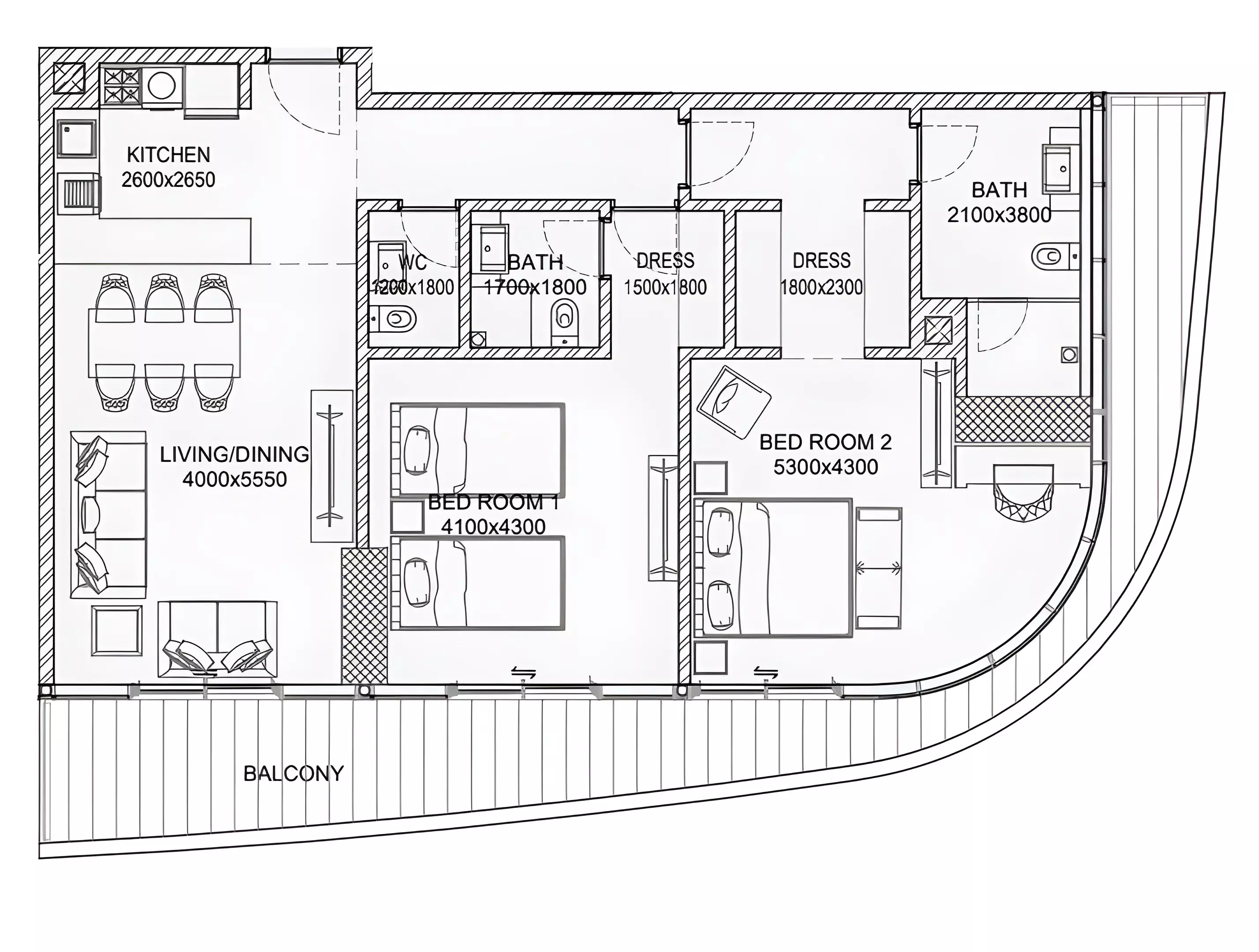 Unit floor plan image