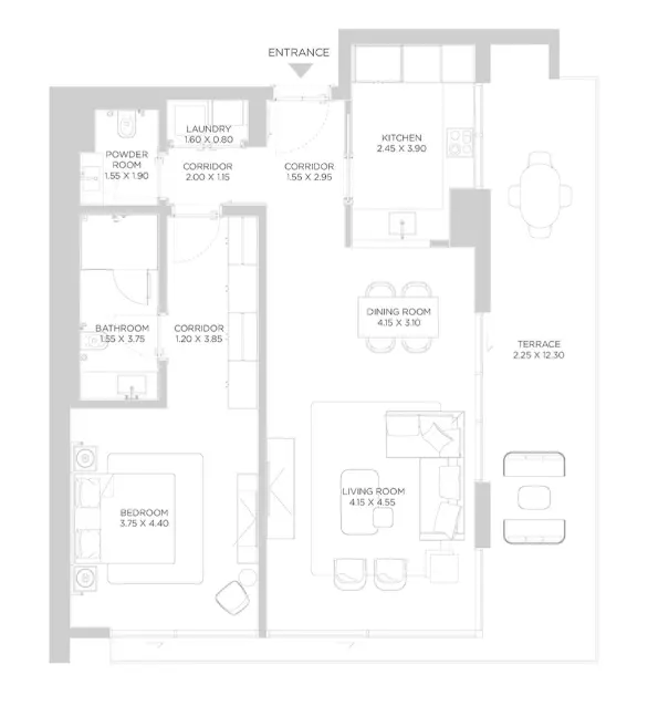 Rixos Phase 2 By Nakheel B4-Type B, 1 bed