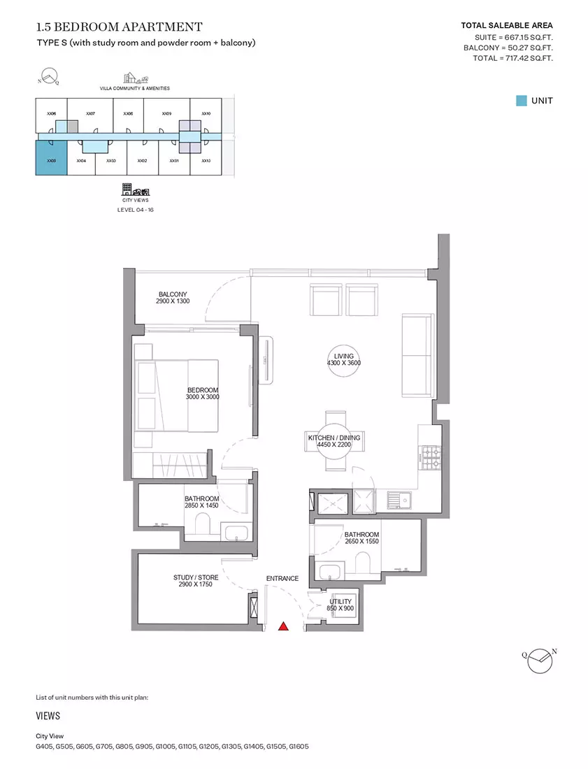Sobha Orbis Type S-Tower G, 2 beds