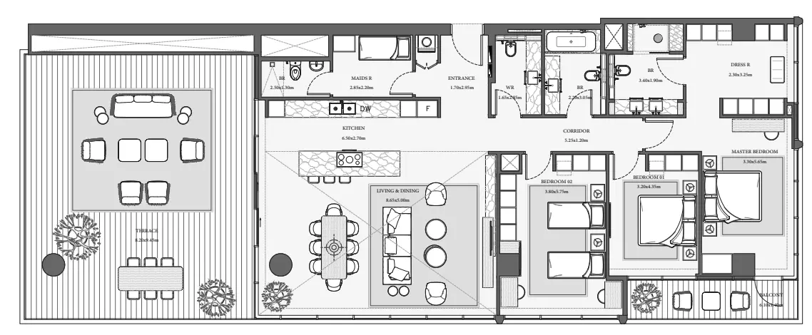 Verve City Walk Tower B-Type 6, 3 beds