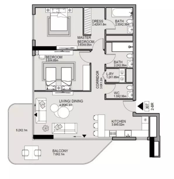 صورة مخطط ارضية الوحدة