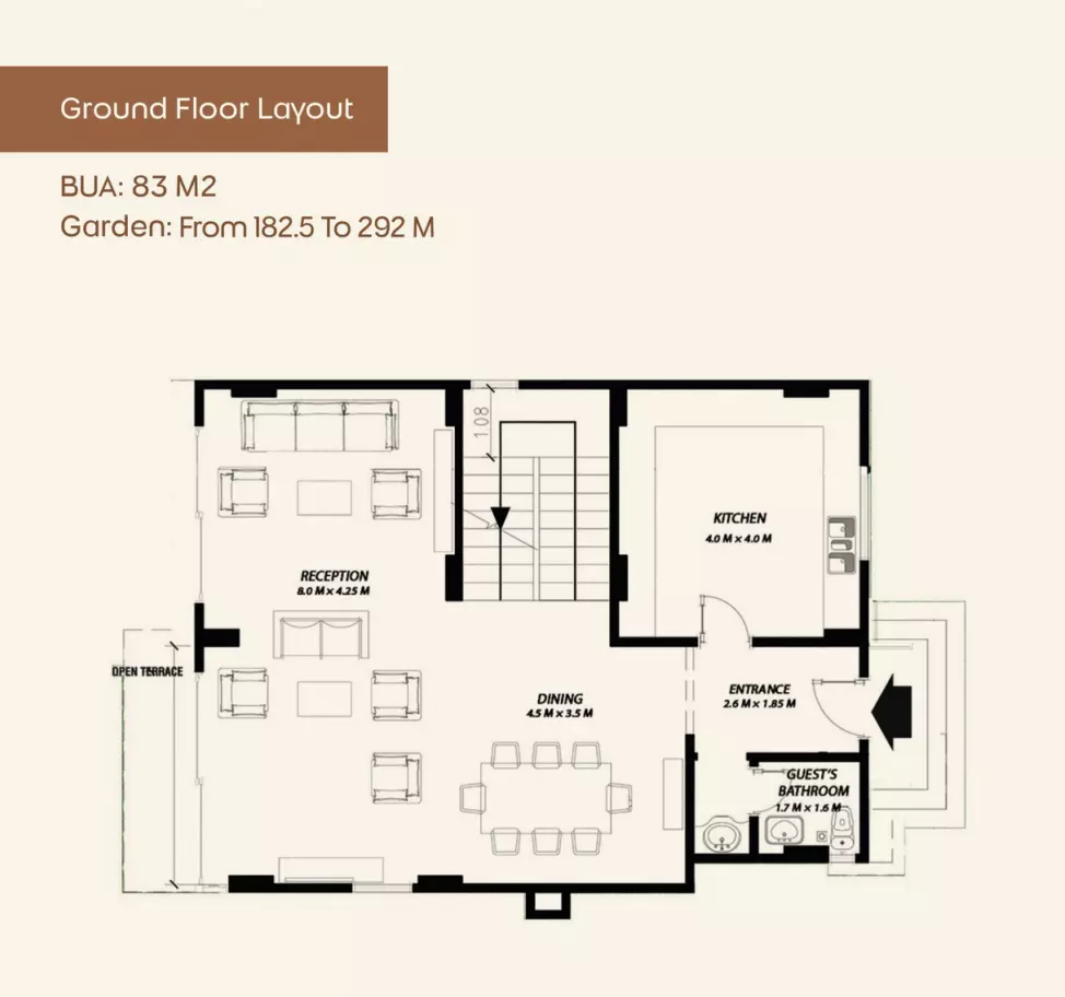 صورة مخطط ارضية الوحدة