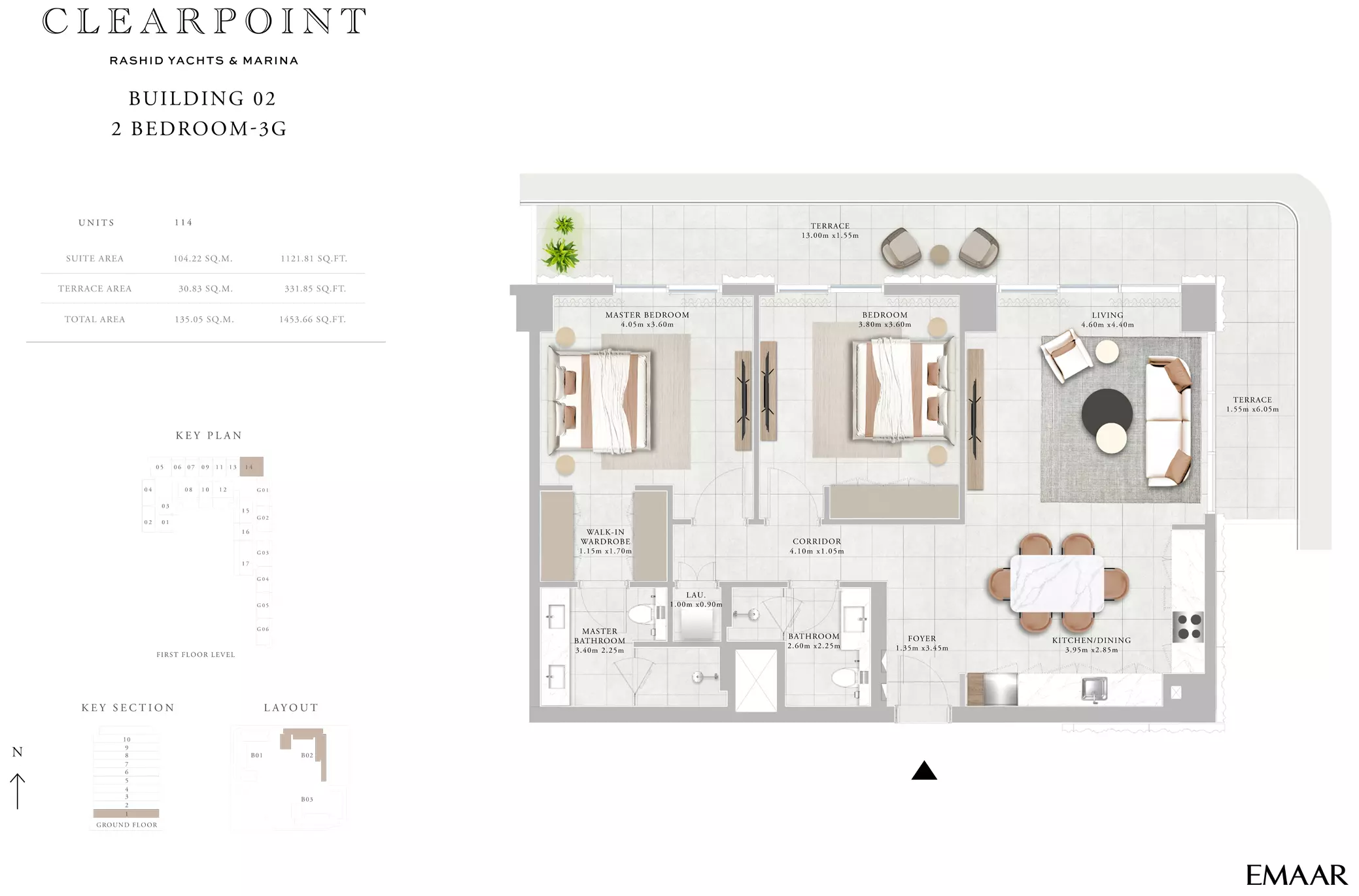 Clearpoint Building 2 _ Type 3G, 2 beds