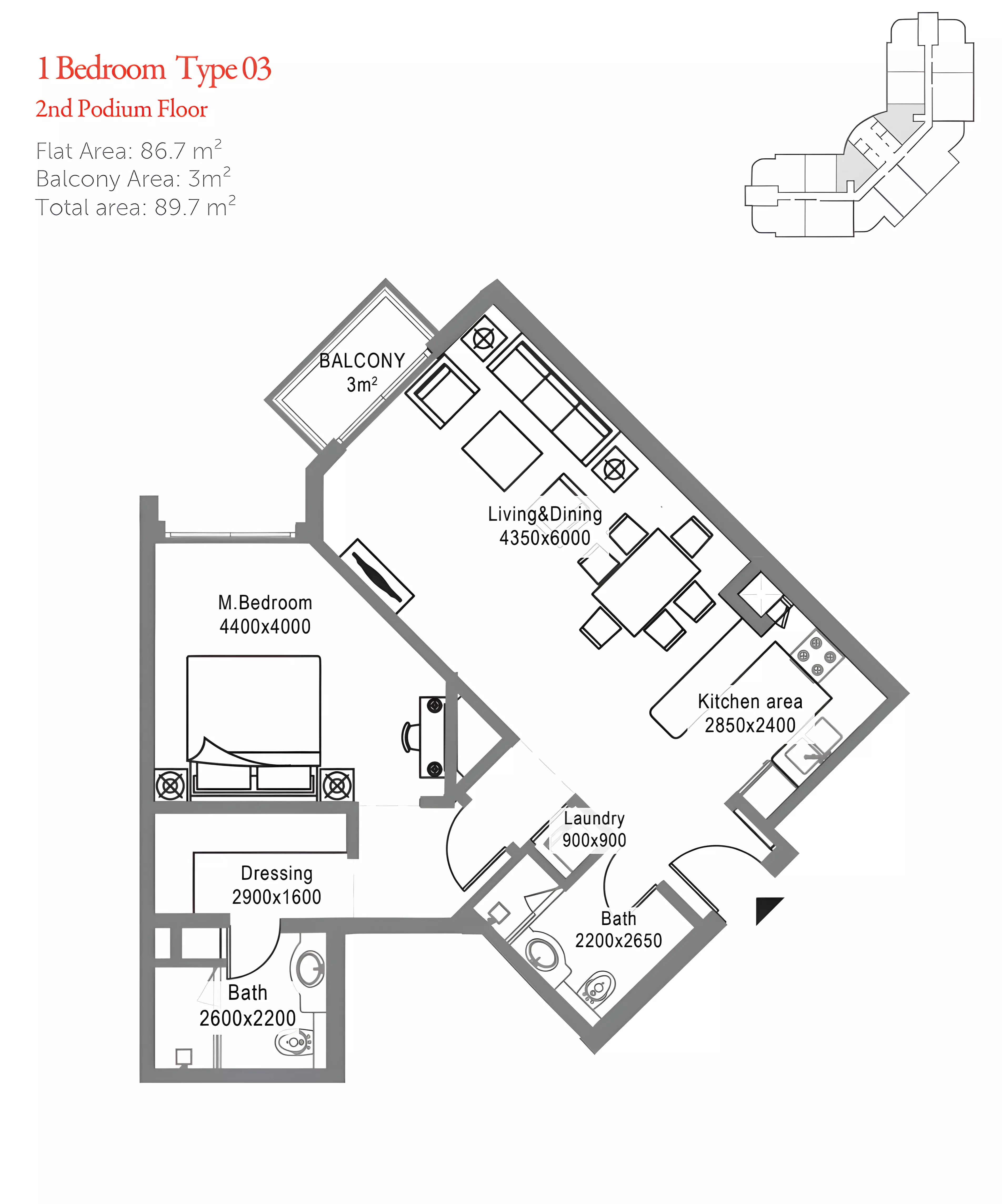 Unit floor plan image