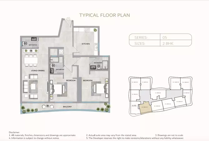 One 678 Residences — 2BR floor plan