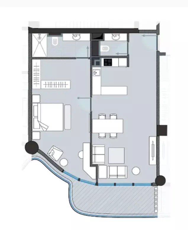 صورة مخطط ارضية الوحدة
