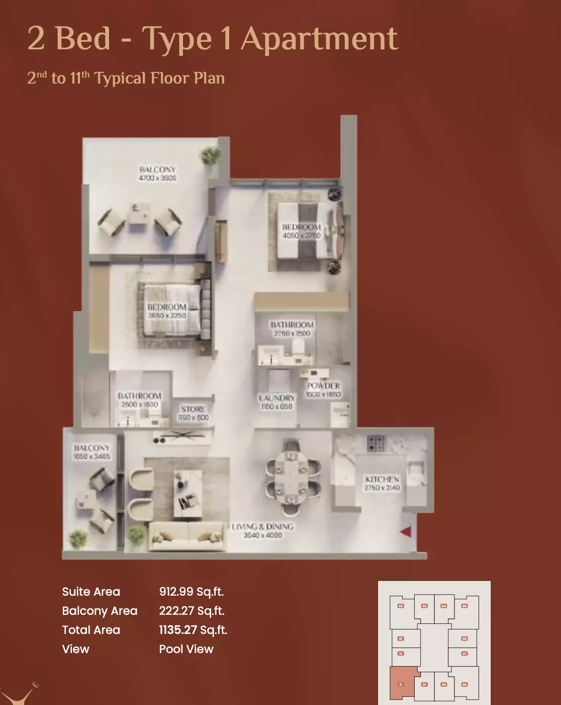 Unit floor plan image