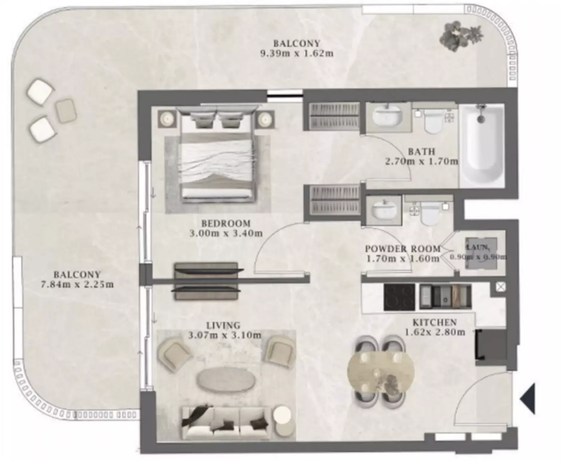 صورة مخطط ارضية الوحدة