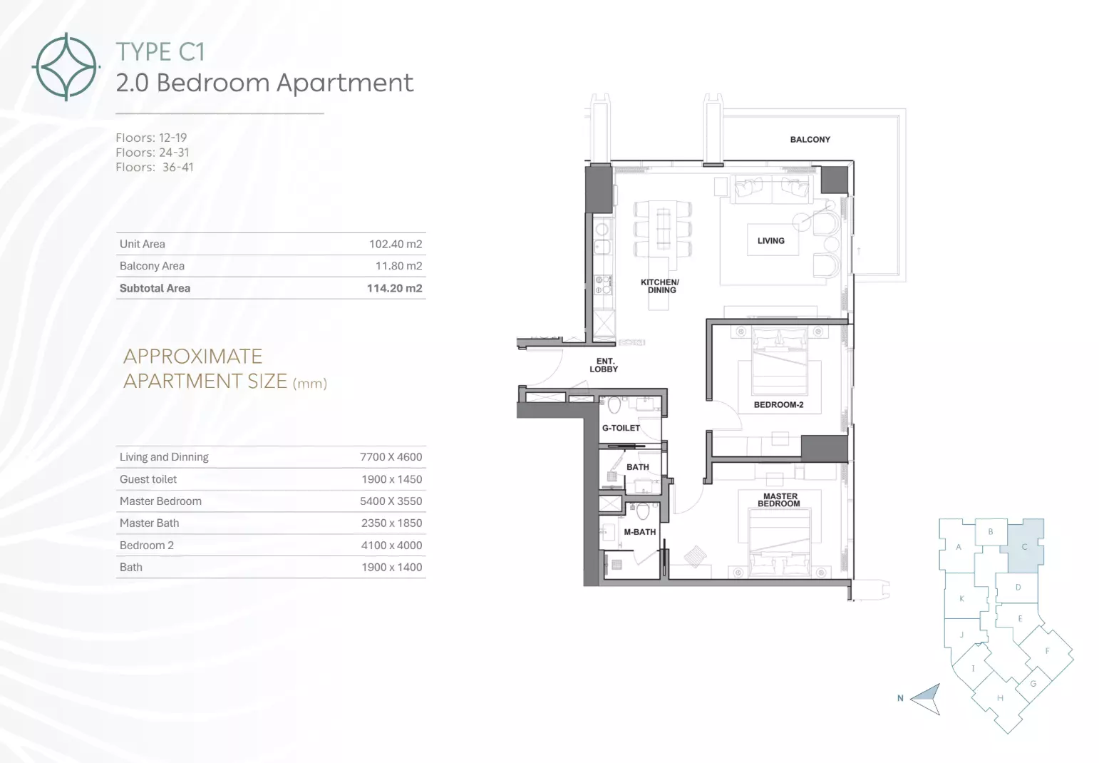 Unit floor plan image