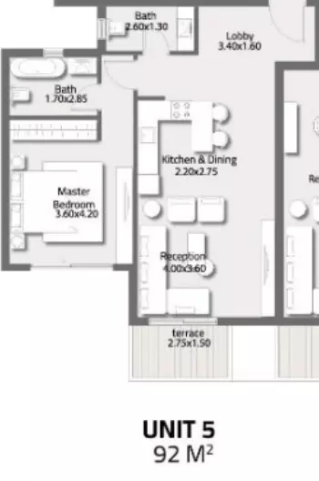 صورة مخطط ارضية الوحدة