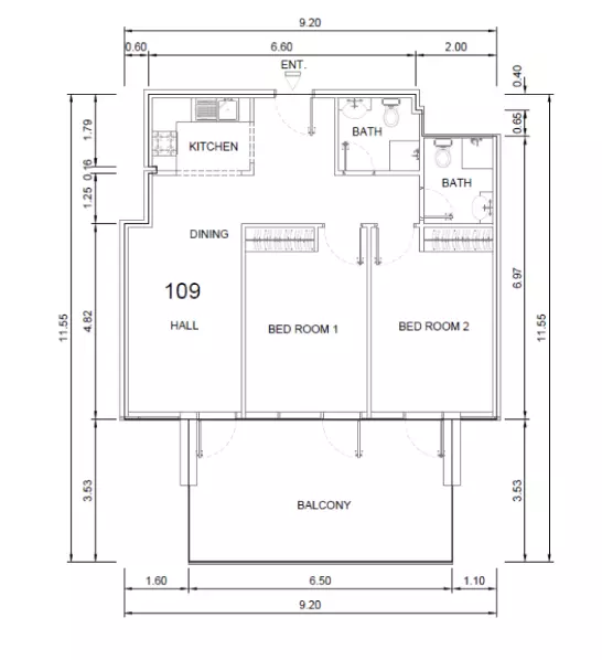 Unit floor plan image