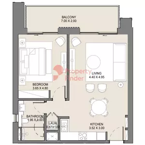 Jomana B6-Type B Level 2, 1 bed