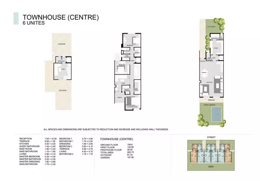 صورة مخطط ارضية الوحدة
