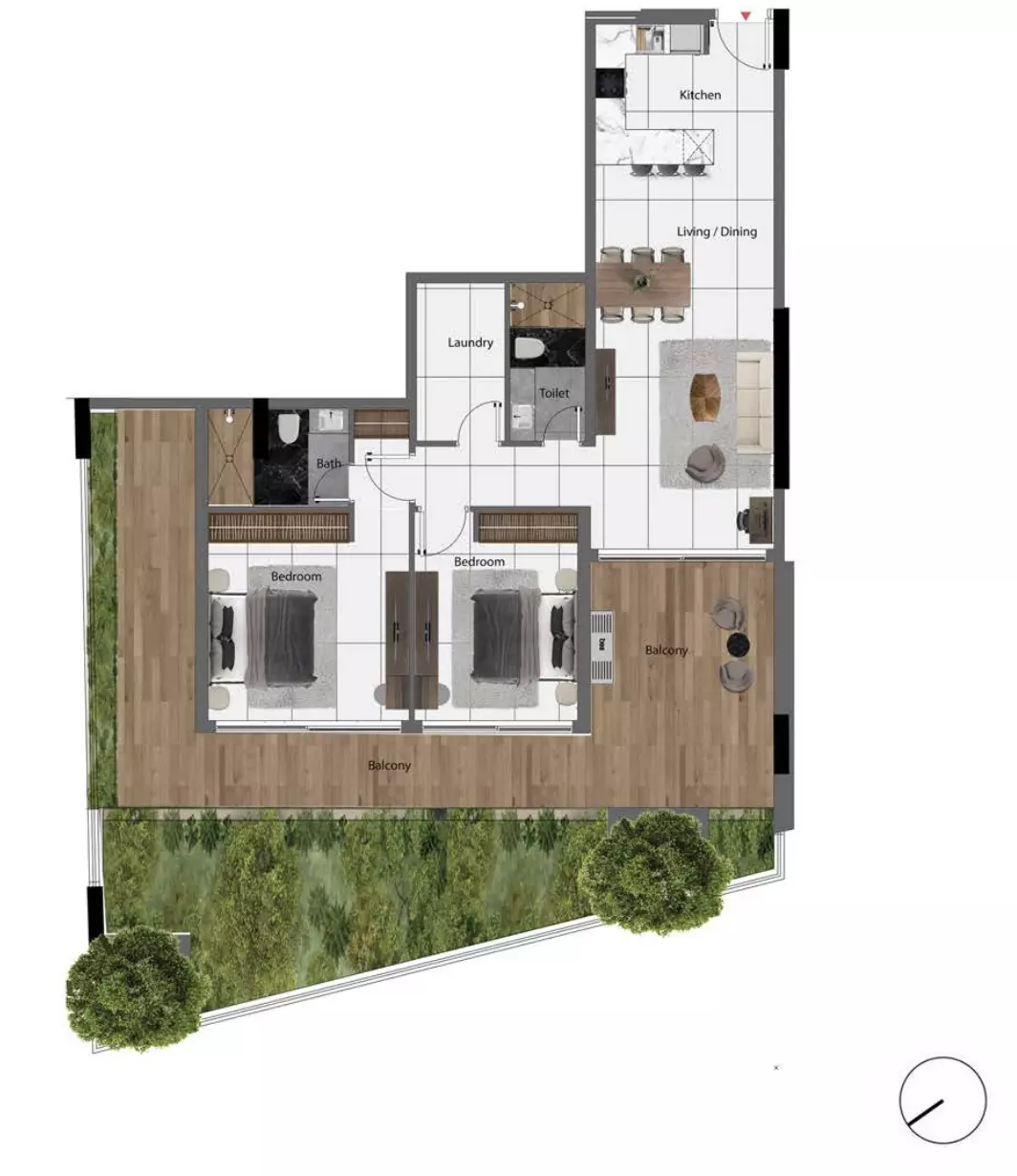 Unit floor plan image