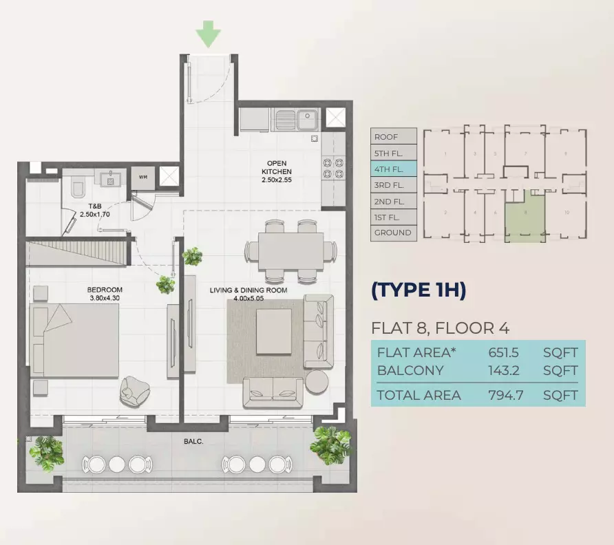 Unit floor plan image