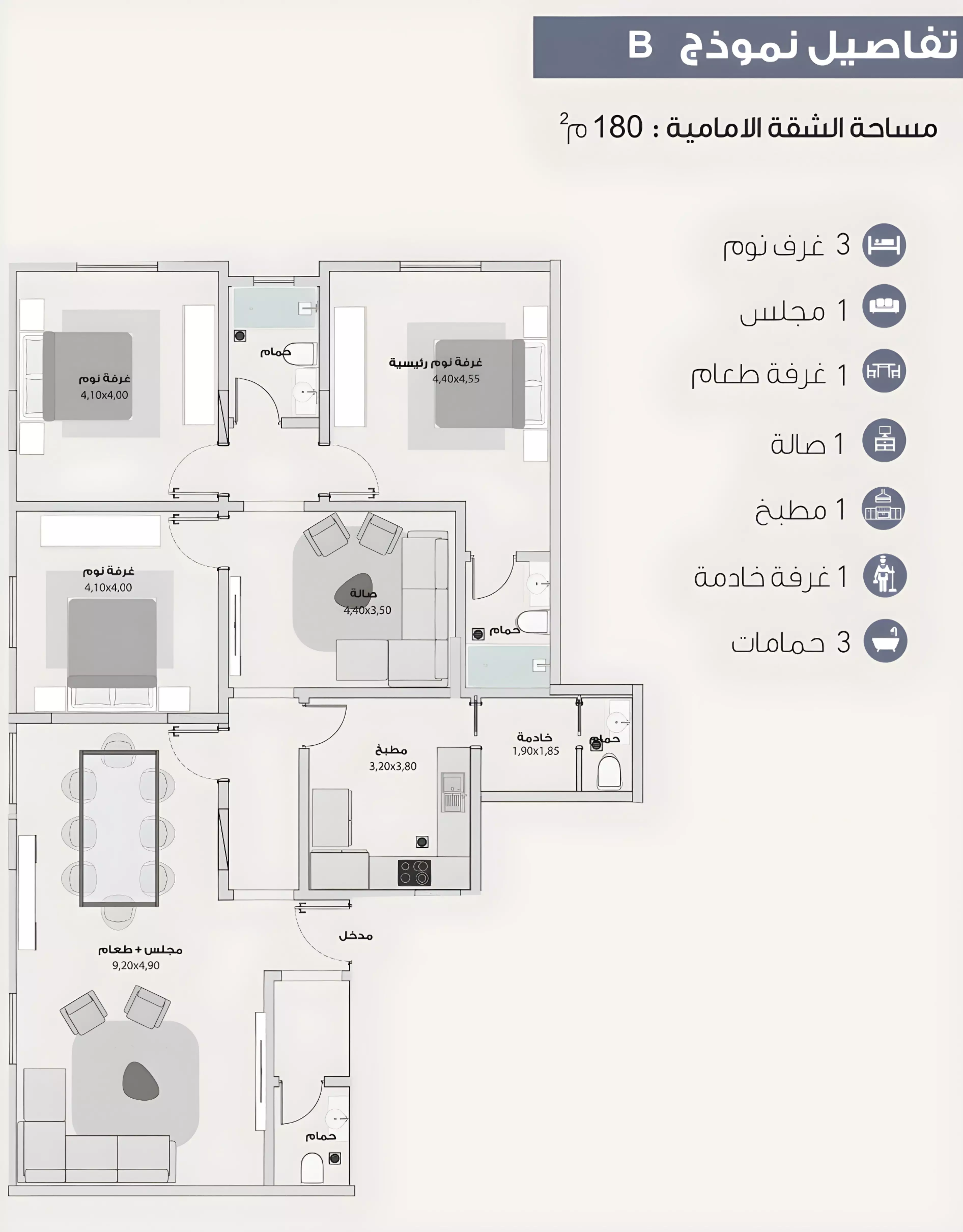 صورة مخطط ارضية الوحدة