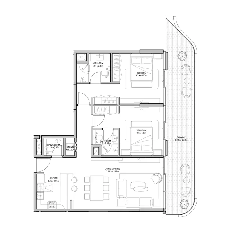 Unit floor plan image