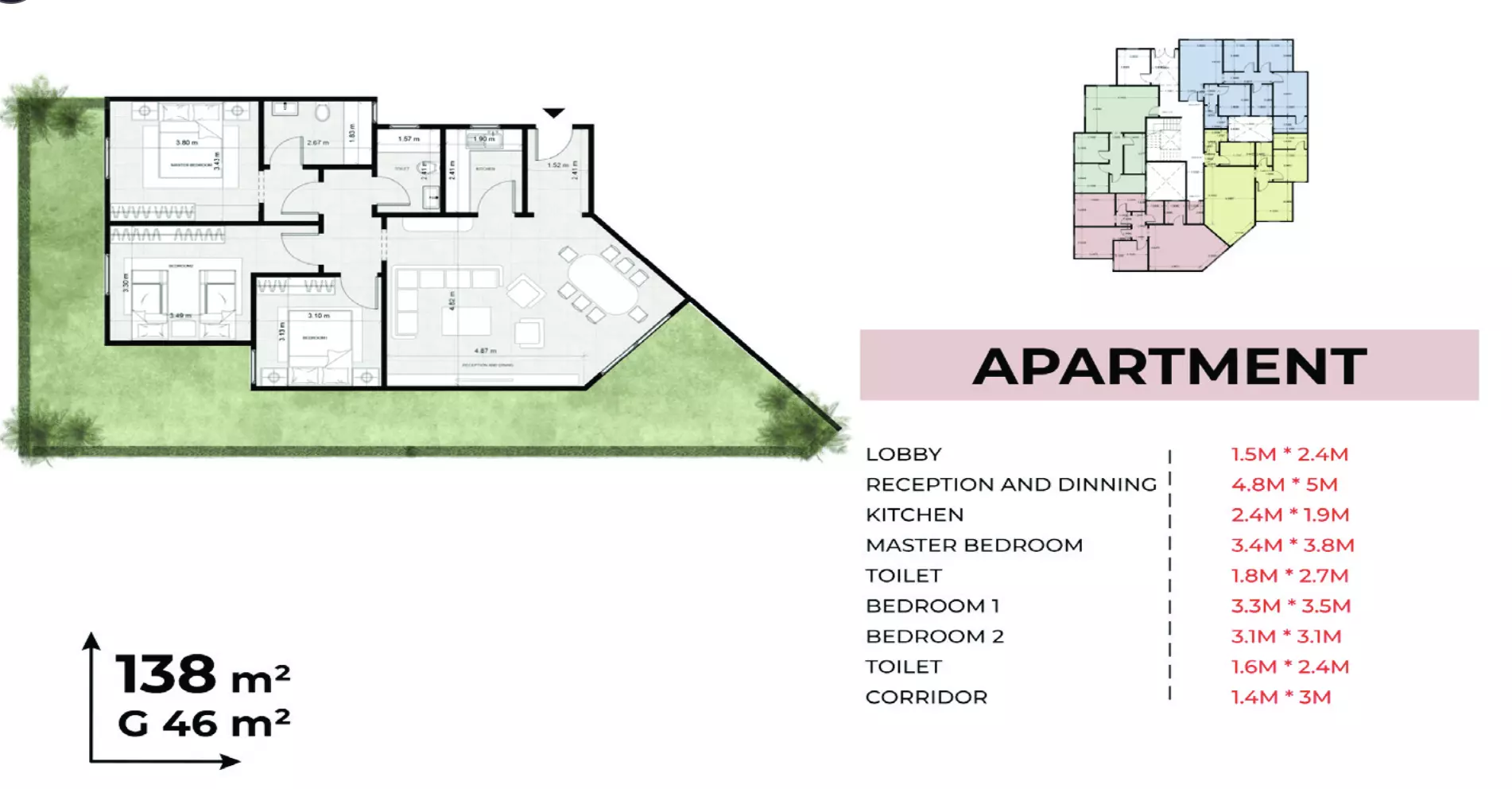 صورة مخطط ارضية الوحدة