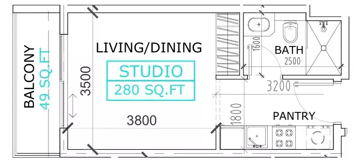 Unit floor plan image
