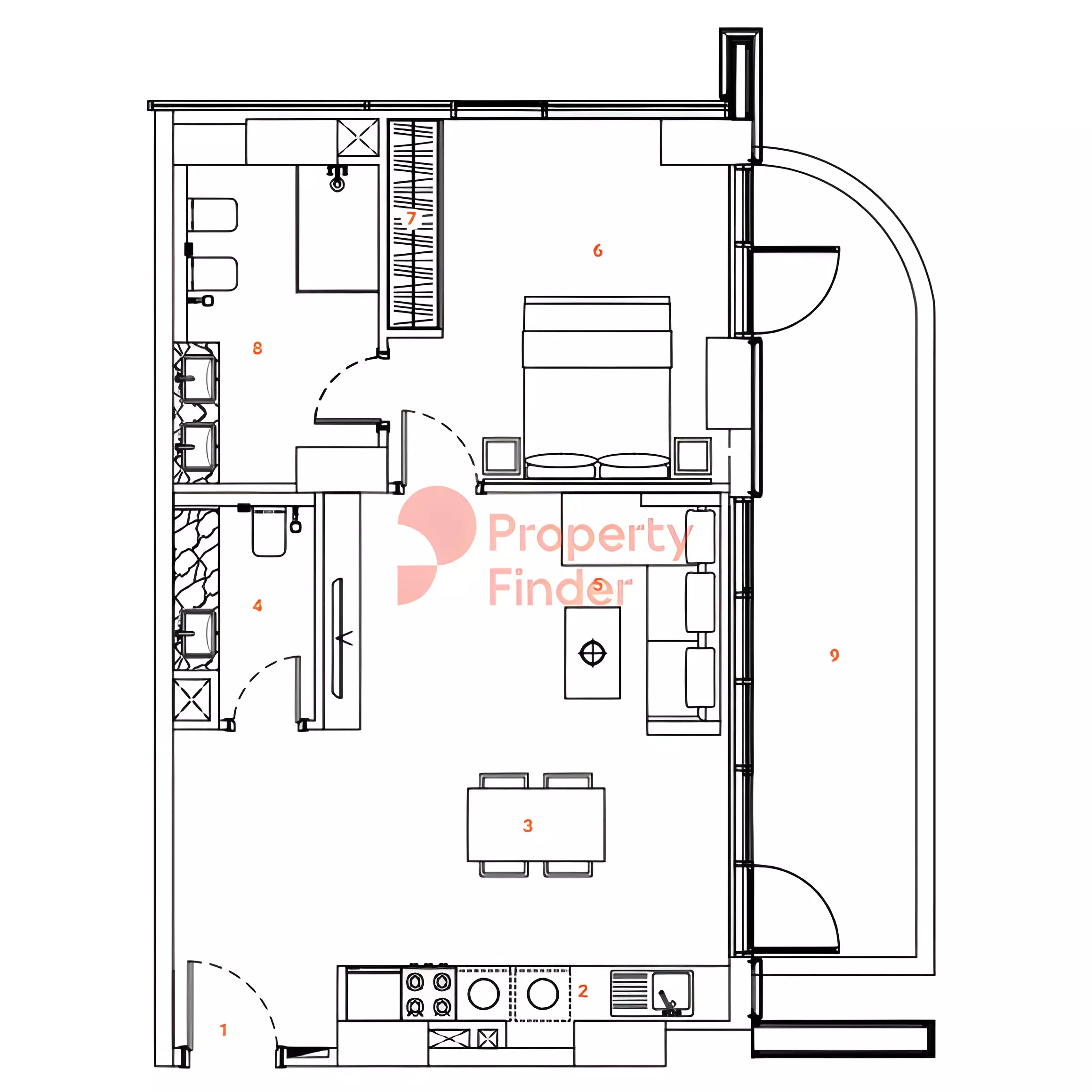 صورة مخطط ارضية الوحدة