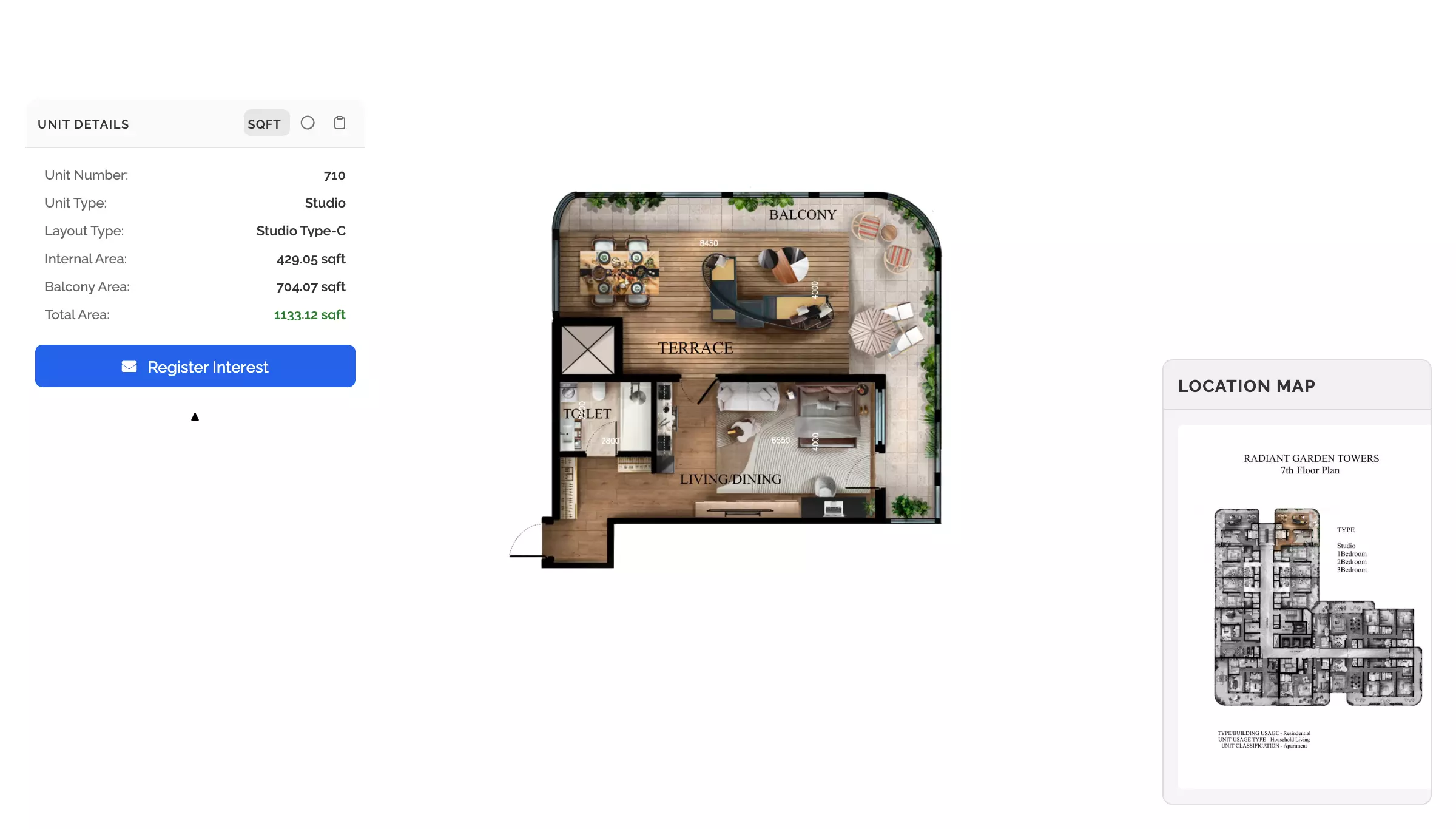 Unit floor plan image