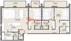 Jomana B8-Type B Level 1, 3 beds