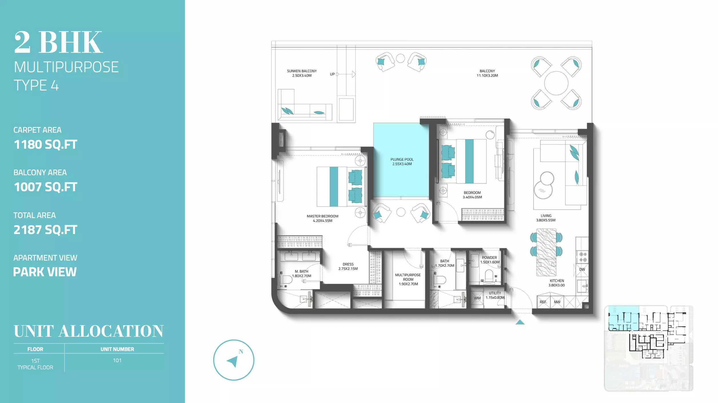 Unit floor plan image
