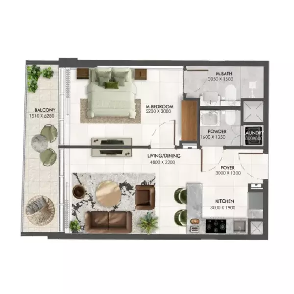 صورة مخطط ارضية الوحدة