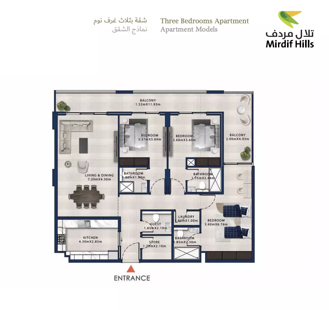 Unit floor plan image
