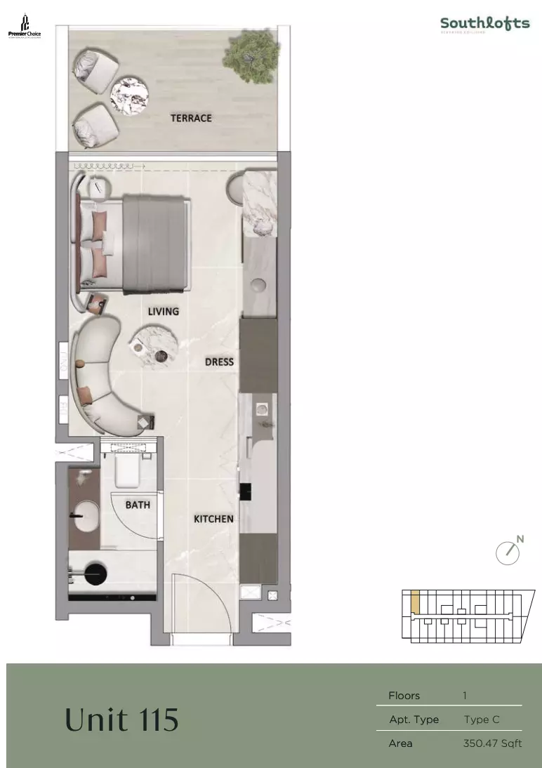 Unit floor plan image