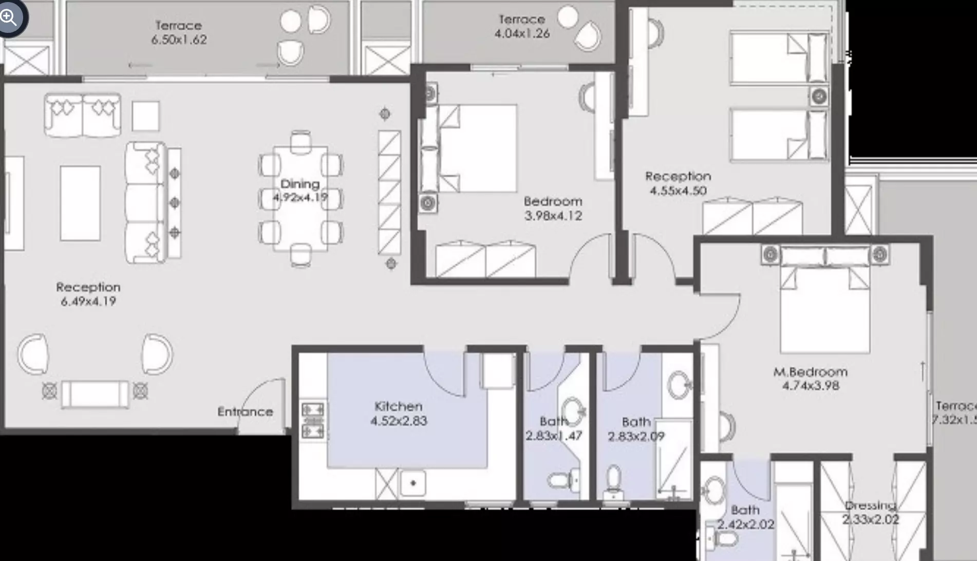 صورة مخطط ارضية الوحدة