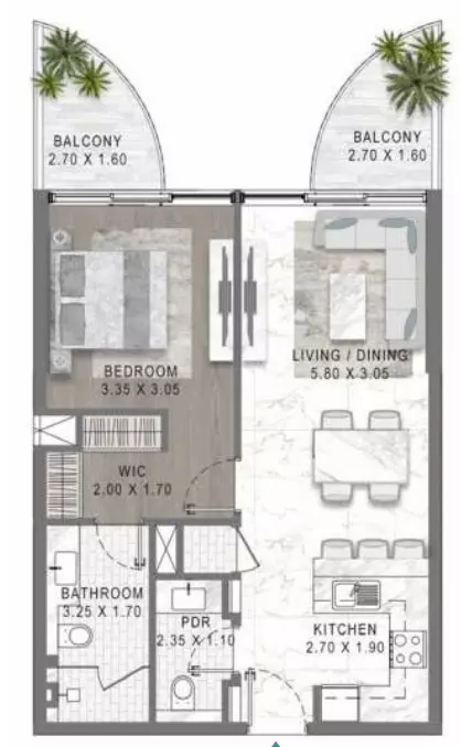 Unit floor plan image