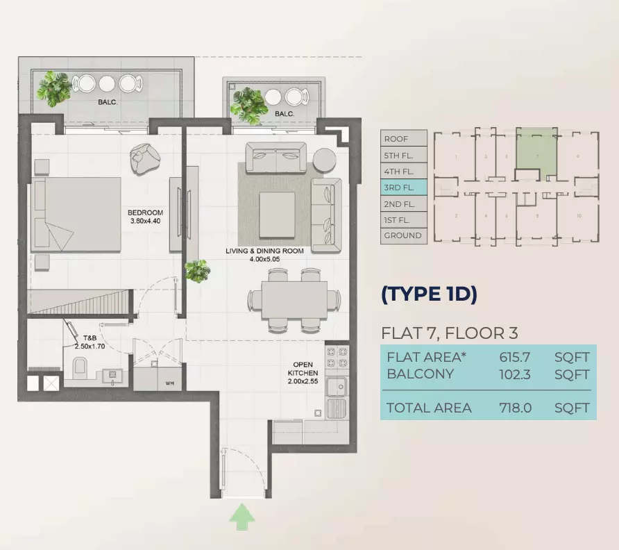 Unit floor plan image