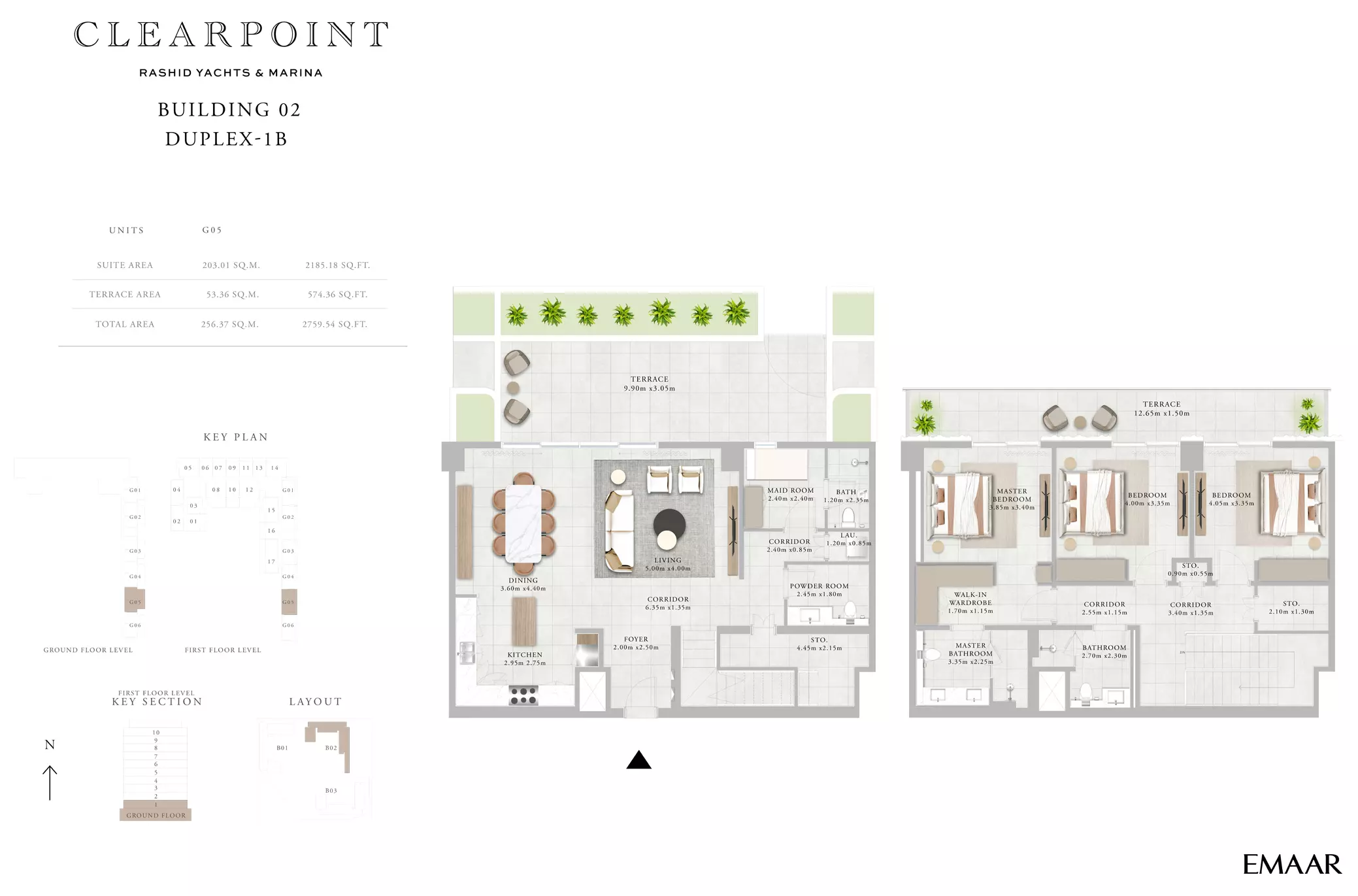 Clearpoint Building 2 _ Type 1B2 Duplex, 3 beds