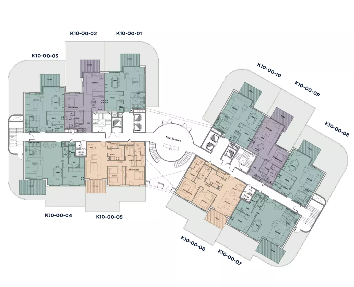 صورة مخطط ارضية الوحدة