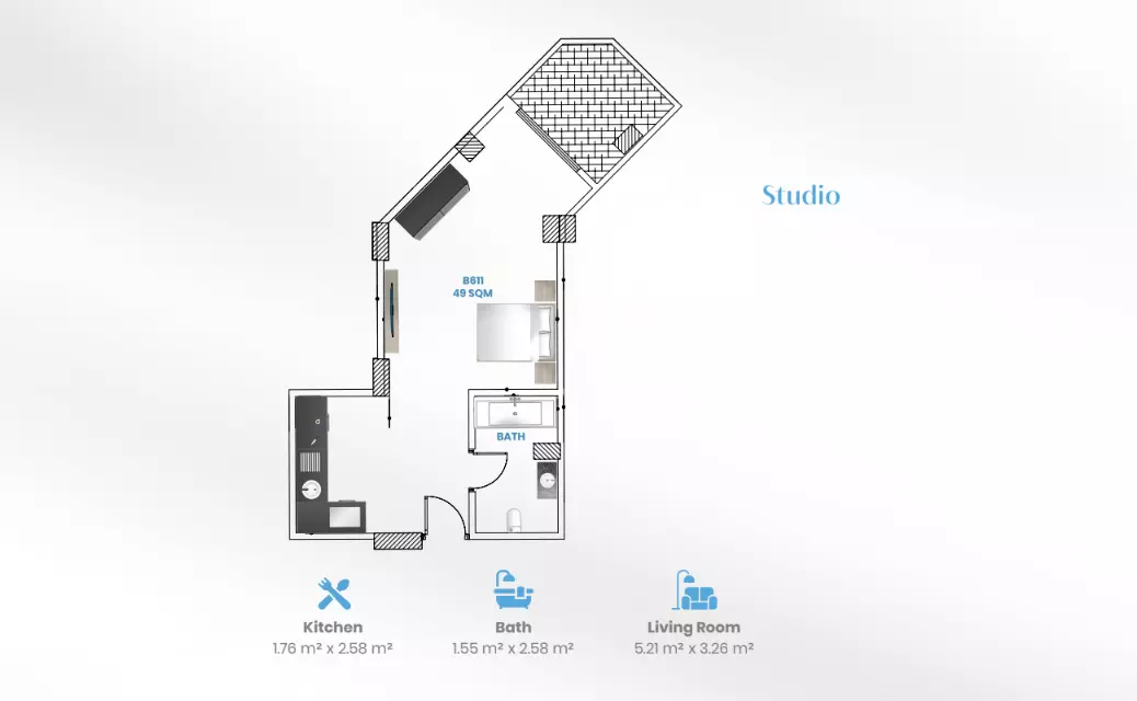 صورة مخطط ارضية الوحدة