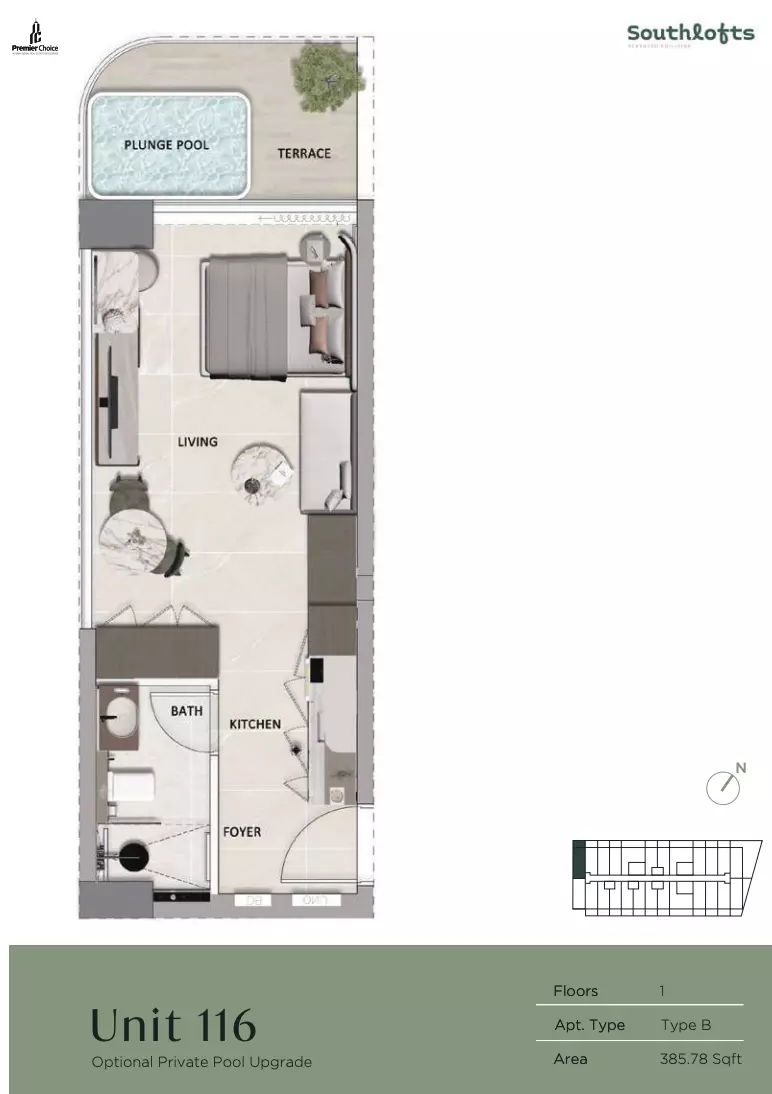 Unit floor plan image