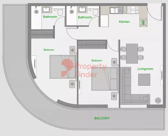 The Central Downtown - Type 9 ,Tower D Floor Plan