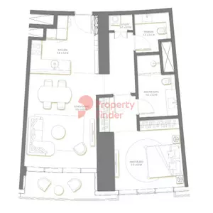 Palm Beach Towers T2-Unit 06 Level 16-25, 1 bed