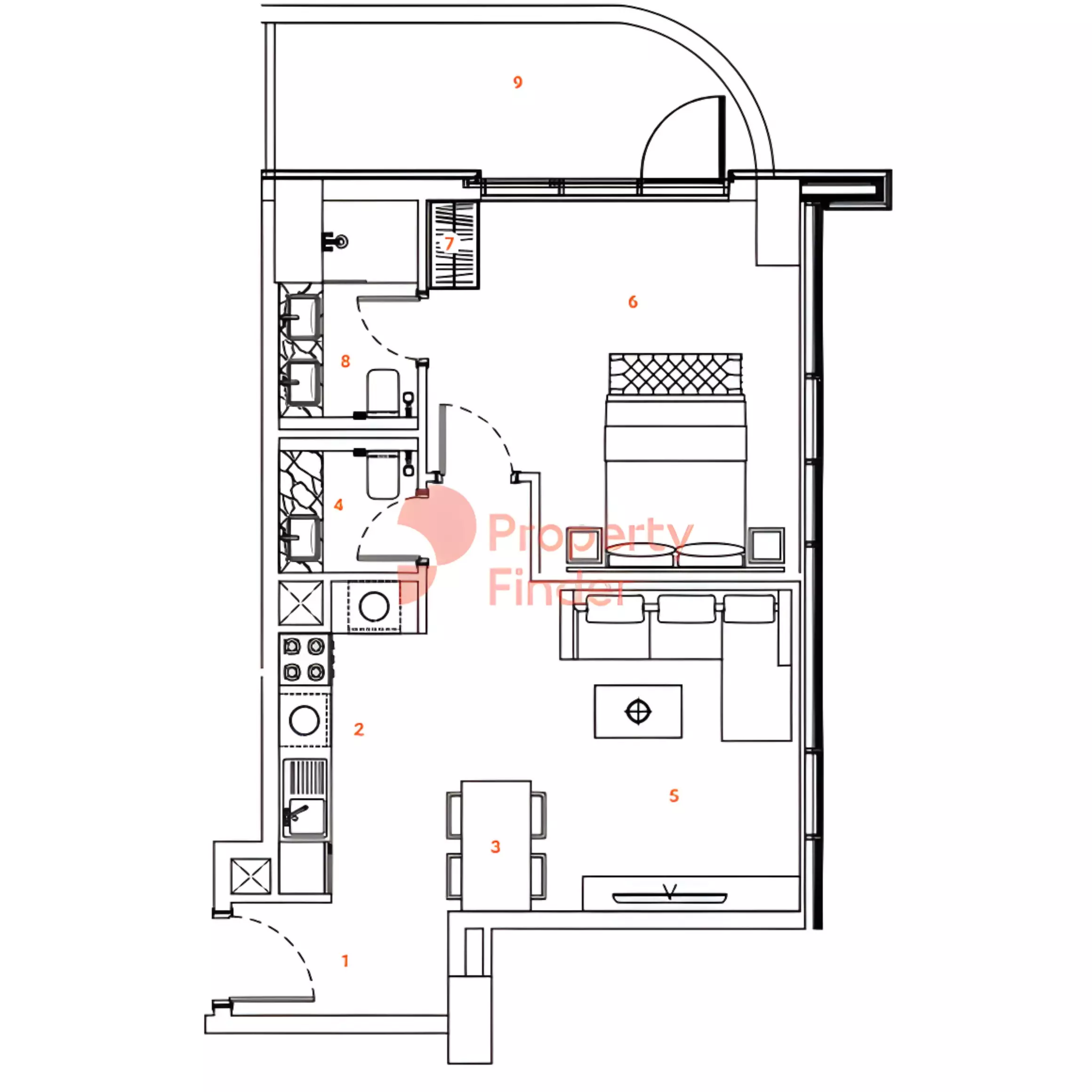 صورة مخطط ارضية الوحدة