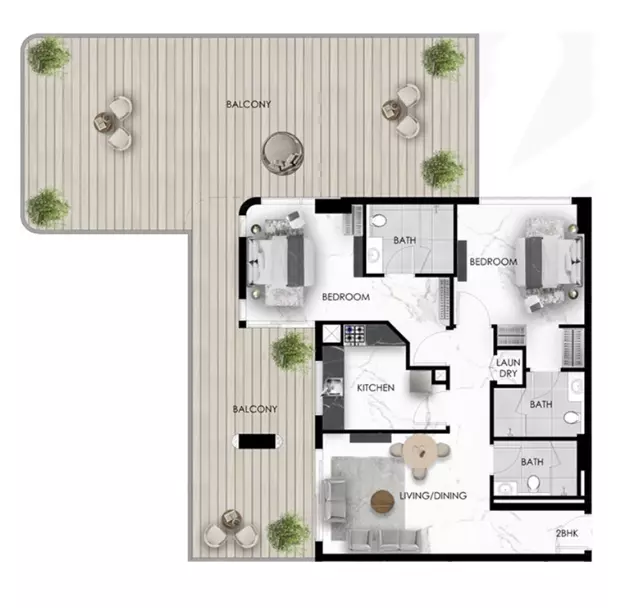 صورة مخطط ارضية الوحدة