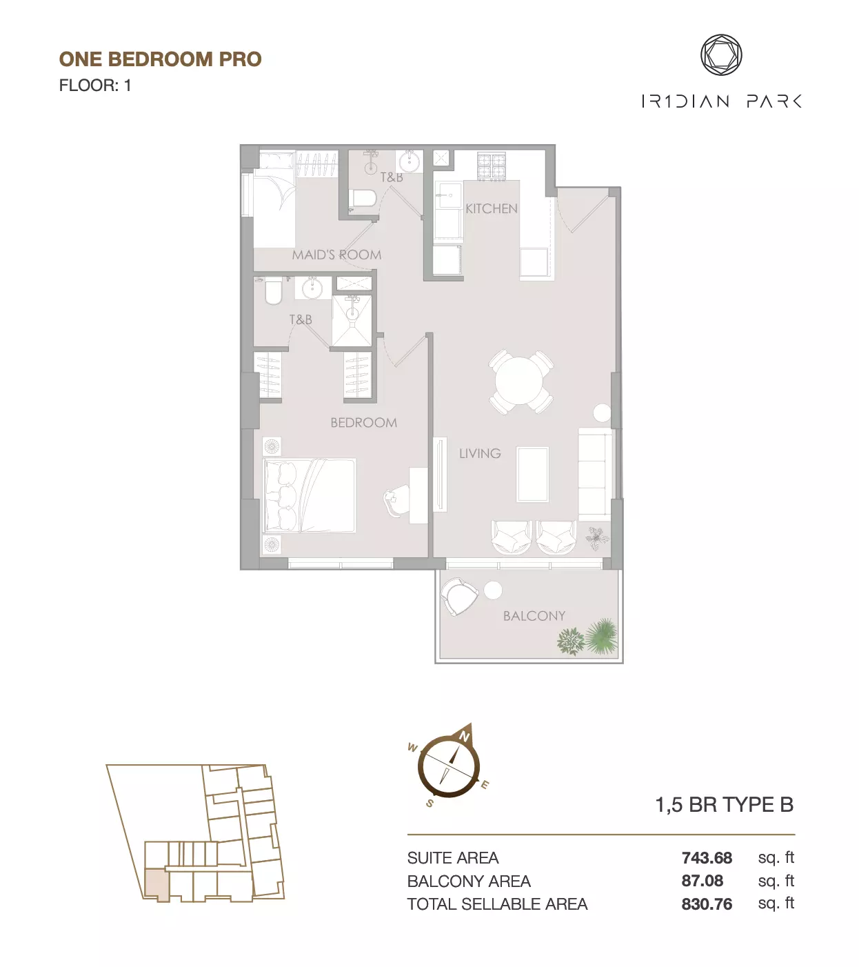 Unit floor plan image